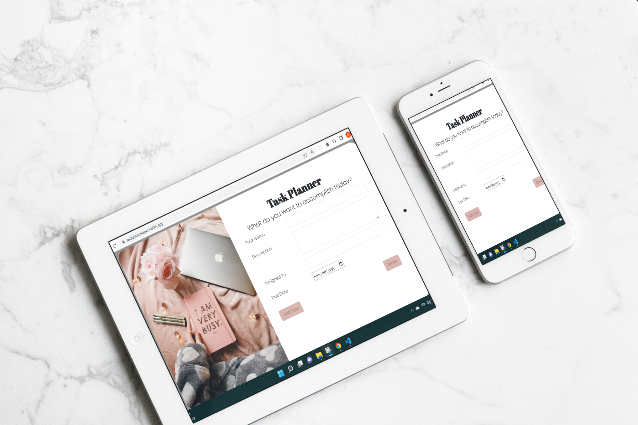 screenshot of taskplanner